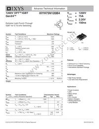 IXYH75N120B4 Datasheet Cover