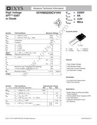 IXYH8N250CV1HV Datasheet Cover