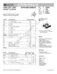 IXYN100N120B3H1 Datasheet Cover