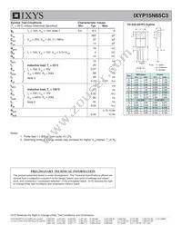 IXYP15N65C3 Datasheet Page 2