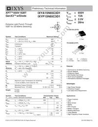 IXYP15N65C3D1 Datasheet Cover