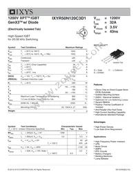 IXYR50N120C3D1 Datasheet Cover