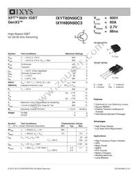 IXYT80N90C3 Datasheet Cover