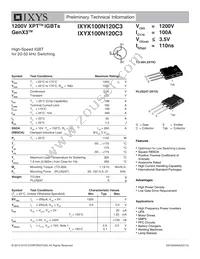 IXYX100N120C3 Datasheet Cover