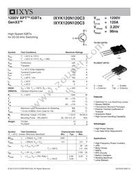 IXYX120N120C3 Datasheet Cover