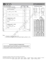 IXYX40N250CHV Datasheet Page 2