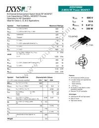 IXZH16N60 Datasheet Cover