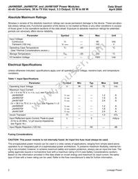 JAHW100F1 Datasheet Page 2