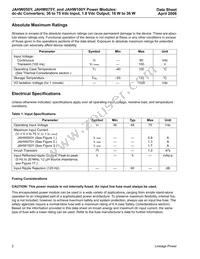 JAHW100Y1 Datasheet Page 2