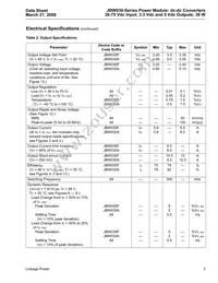 JBW030A1 Datasheet Page 3