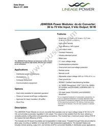 JBW050A1 Datasheet Cover
