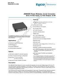 JBW050F1 Datasheet Cover