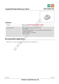 JFN1104LS-AR Datasheet Cover