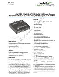 JFW050B1 Datasheet Cover