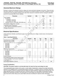 JFW050B1 Datasheet Page 2