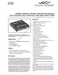 JFW150A1 Datasheet Cover