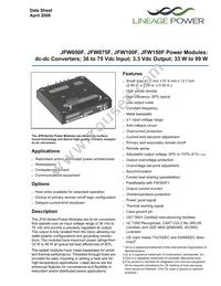 JFW150F1 Datasheet Cover