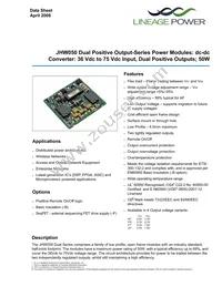 JHW050FY1 Datasheet Cover