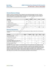 JRW070A0P1 Datasheet Page 2