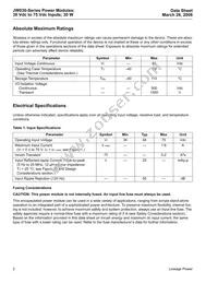 JW030F1-M Datasheet Page 2