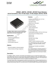 JW150C1 Datasheet Cover