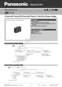 JW2SN-DC60V Datasheet Cover