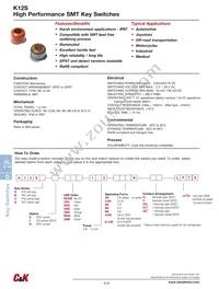 K12SD L WH0 1.5 6N O LFTX Datasheet Cover