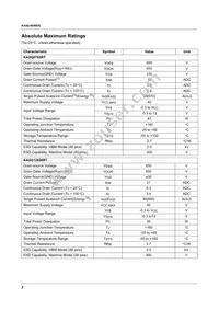 KA5Q0765RTYDTU Datasheet Page 2