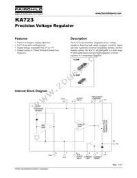 KA723D Datasheet Cover