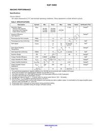 KAF-0402-AAA-CP-AE Datasheet Page 6