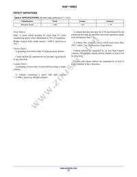 KAF-16803-ABA-DP-BA Datasheet Page 10