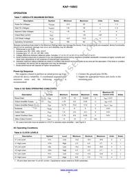 KAF-16803-ABA-DP-BA Datasheet Page 11