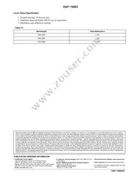 KAF-16803-ABA-DP-BA Datasheet Page 20