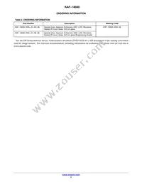 KAF-18500-NXA-JH-AA-08 Datasheet Page 2