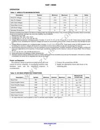 KAF-18500-NXA-JH-AA-08 Datasheet Page 12