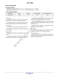 KAF-40000-FXA-JD-AE Datasheet Page 12