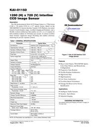 KAI-01150-QBA-FD-AE Datasheet Cover