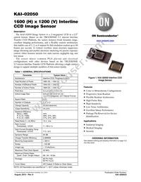 KAI-02050-FBA-FD-AE Datasheet Cover