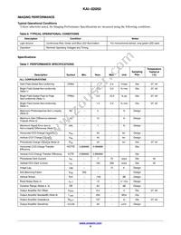KAI-02050-FBA-FD-AE Datasheet Page 9