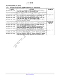 KAI-02150-QBA-FD-AE Datasheet Page 3