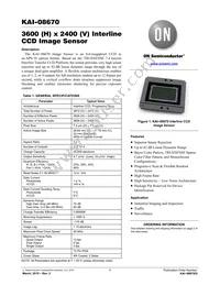 KAI-08670-QXA-JD-B1 Datasheet Cover