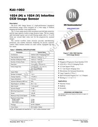 KAI-1003-ABA-CD-B2 Datasheet Cover