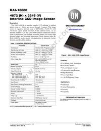 KAI-16000-AXA-JP-B2 Datasheet Cover