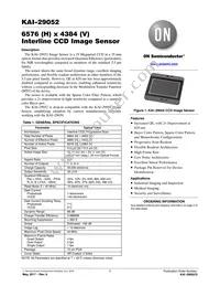 KAI-29052-QXA-JD-B1 Datasheet Cover