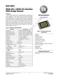 KAI-4021-CBA-CR-BA Datasheet Cover