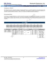 KAL5JB100R Datasheet Page 4