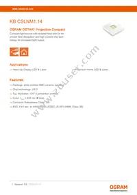 KB CSLNM1.14-3V6A-46-0-S Datasheet Cover