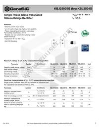 KBJ2504G Datasheet Cover