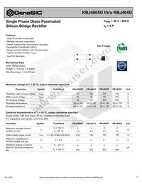 KBJ404G Datasheet Cover