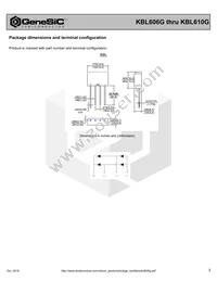 KBL610G Datasheet Page 3